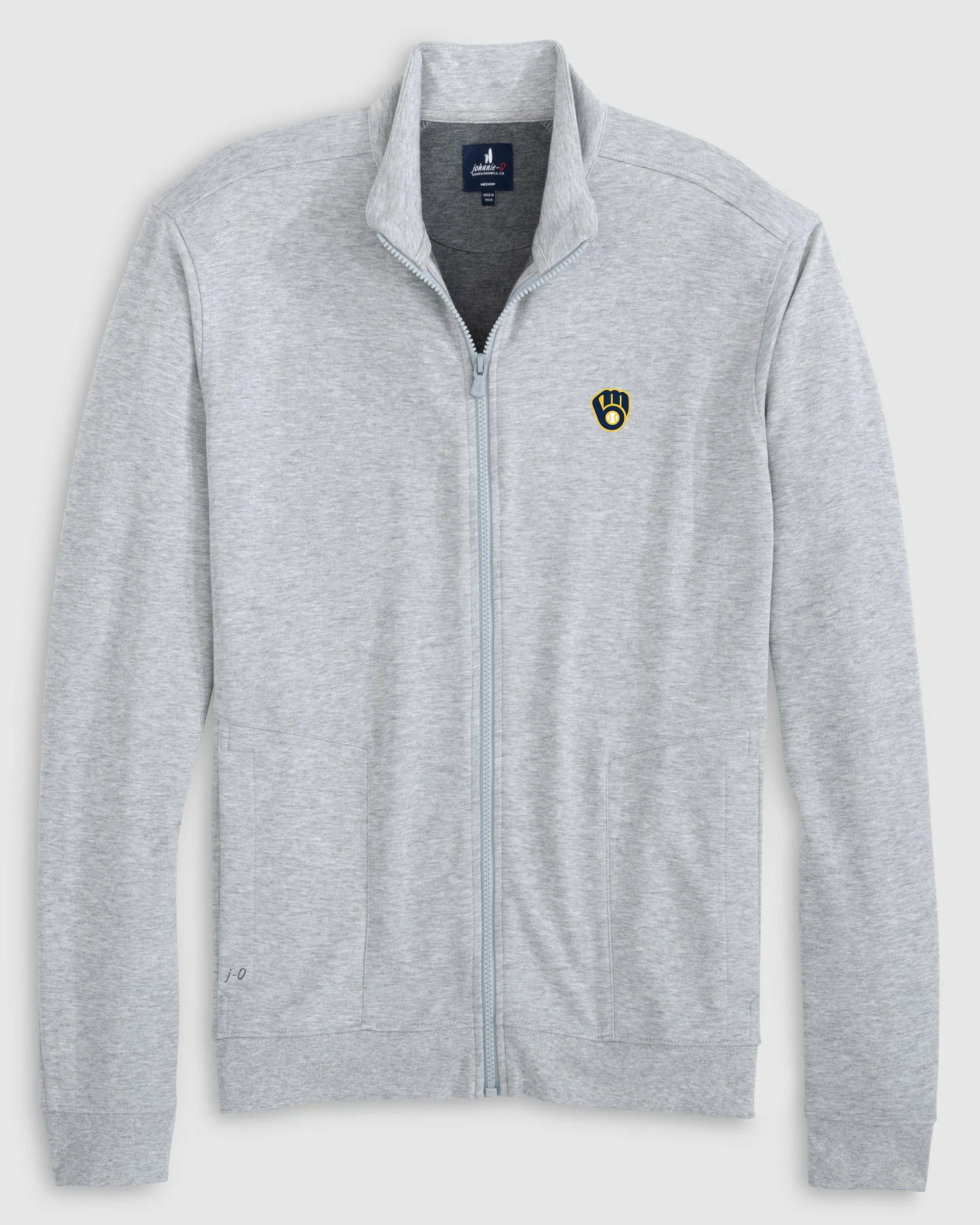 Milwaukee Brewers Holton Knit Track Jacket sold by Johnnie-O