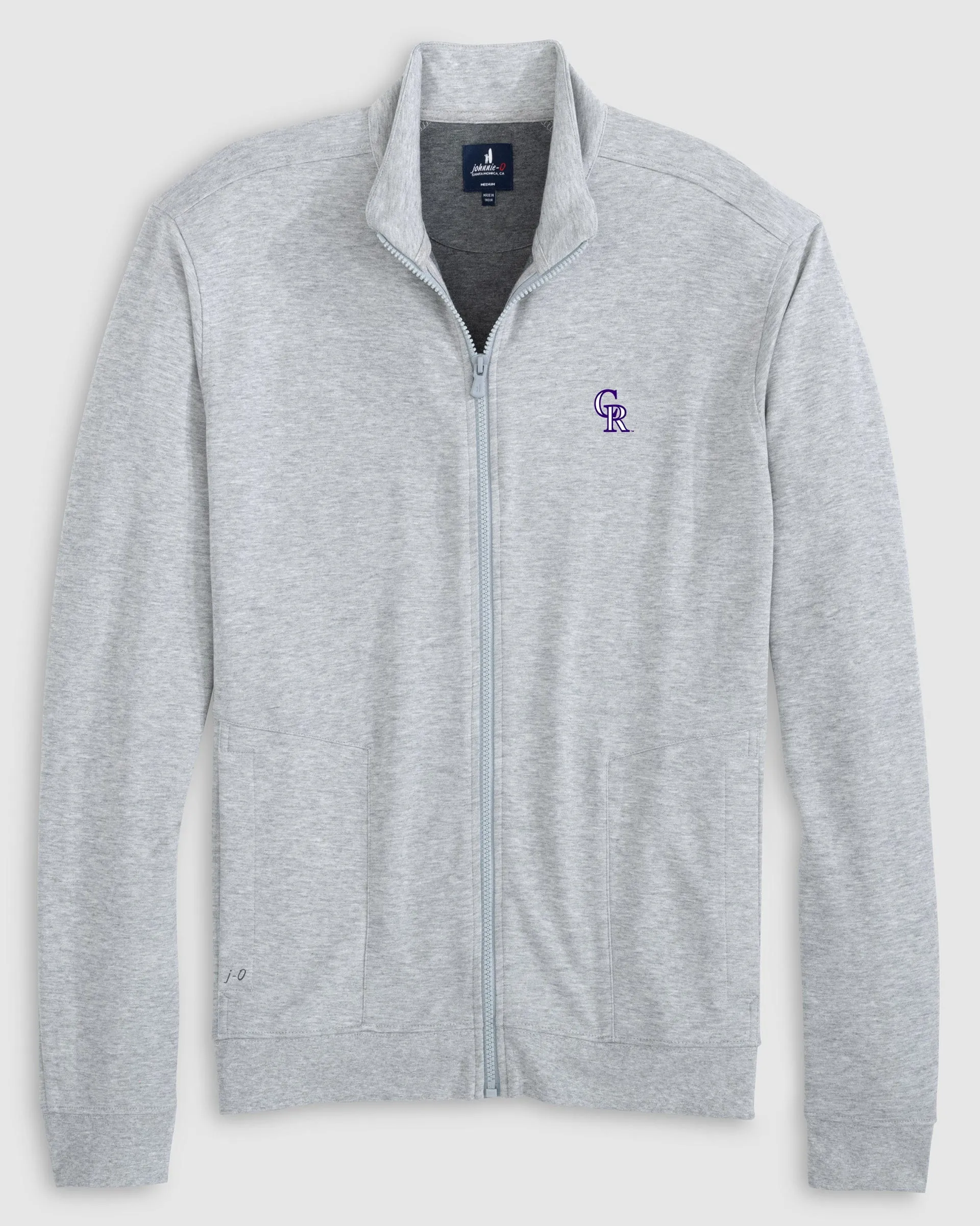 Colorado Rockies Holton Knit Track Jacket sold by Johnnie-O