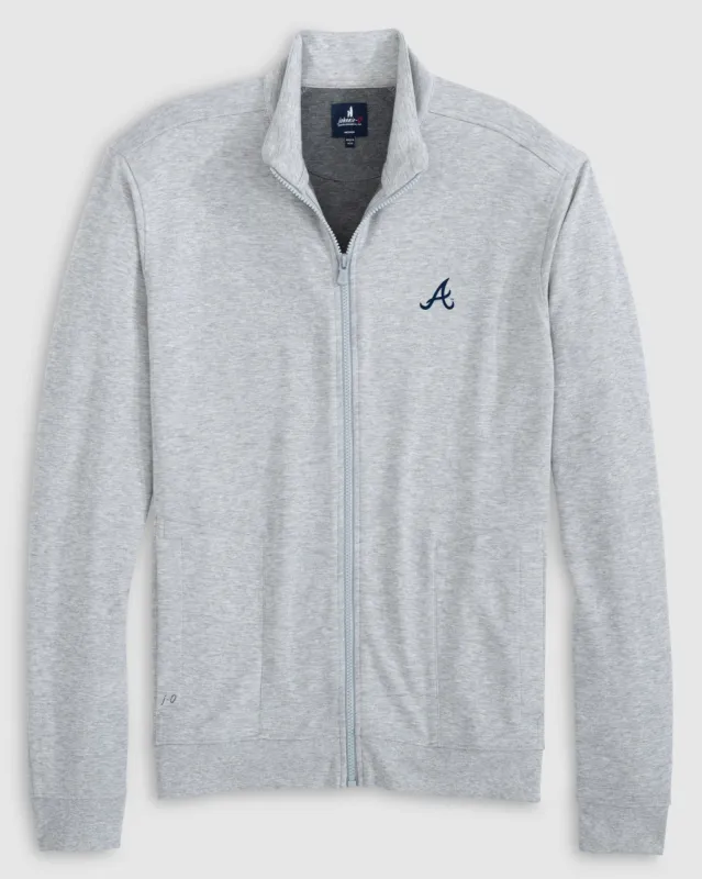 Atlanta Braves Holton Knit Track Jacket sold by Johnnie-O
