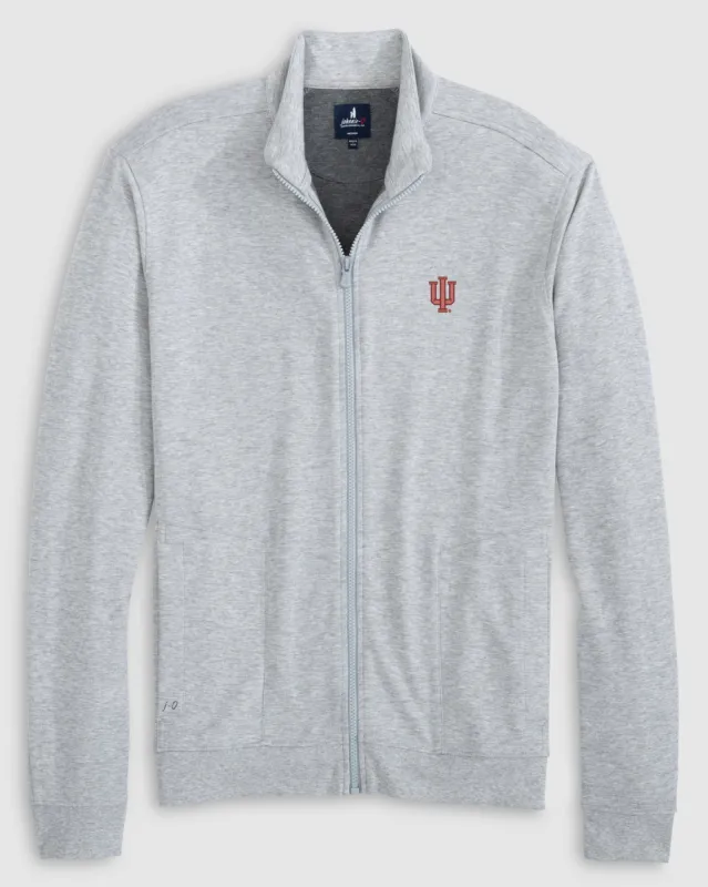 Indiana University Holton Knit Track Jacket sold by Johnnie-O