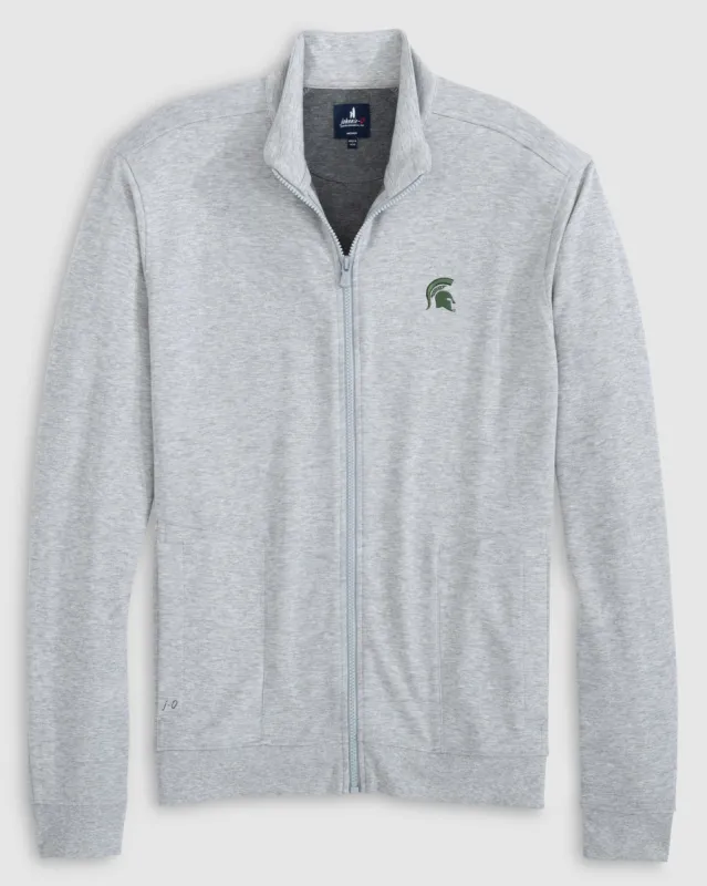 Michigan State University Holton Knit Track Jacket sold by Johnnie-O
