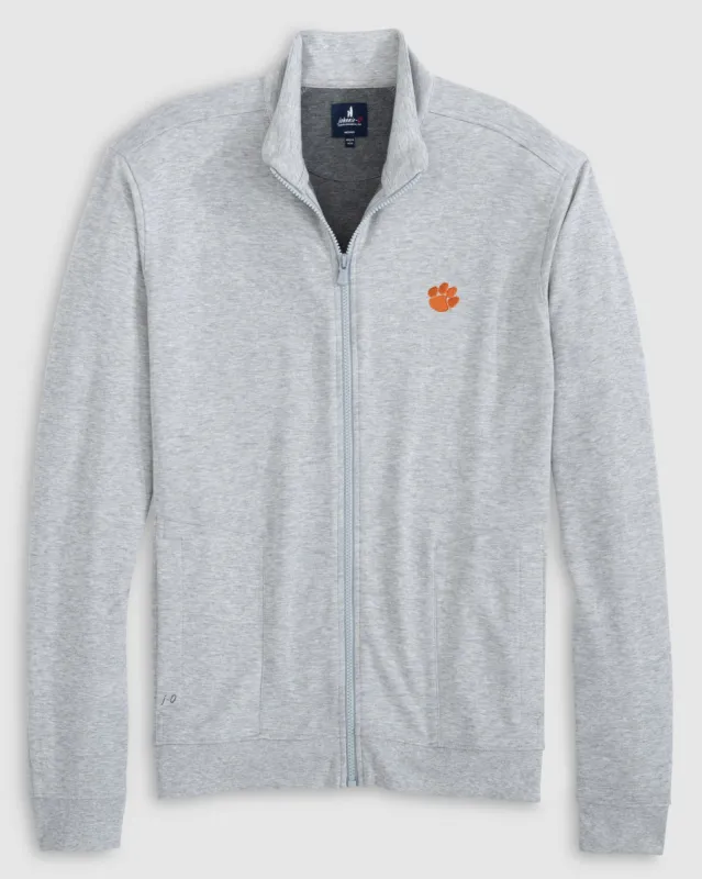 Clemson University Holton Knit Track Jacket sold by Johnnie-O