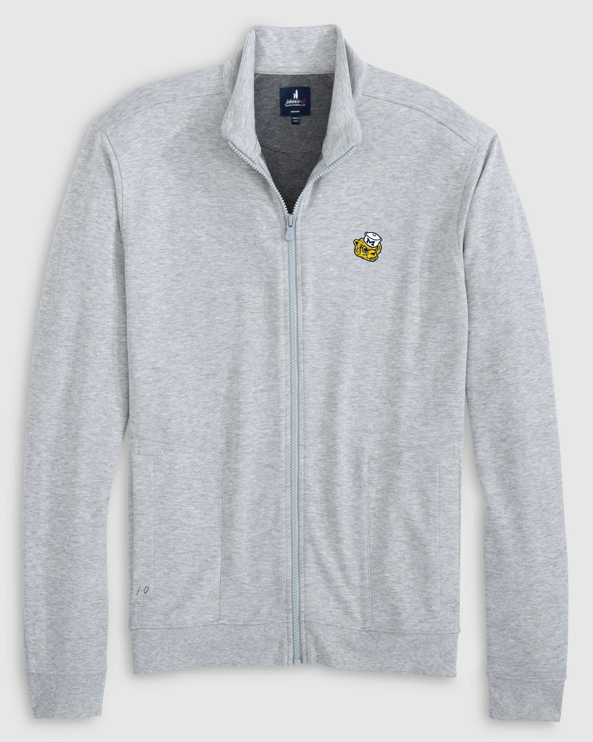University of Michigan Holton Knit Track Jacket - Vault Logo sold by Johnnie-O