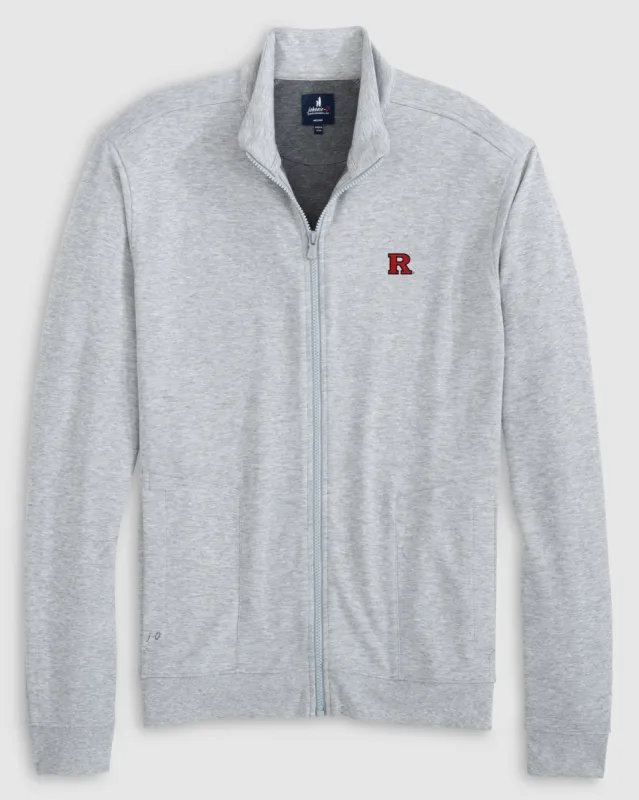 Rutgers University Holton Knit Track Jacket sold by Johnnie-O
