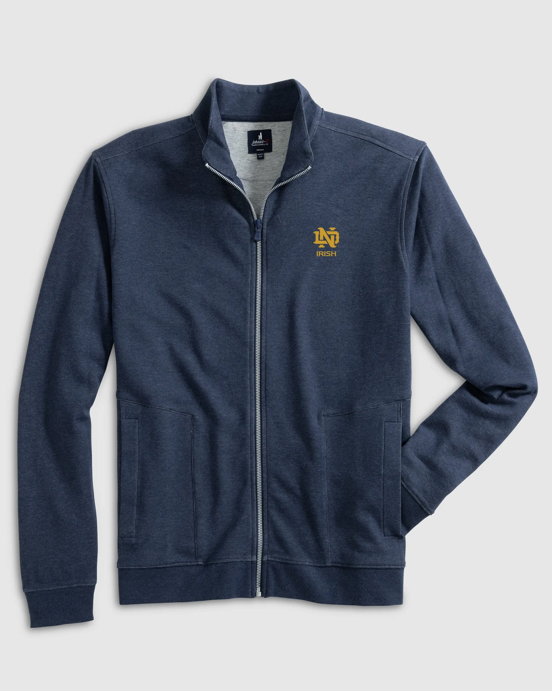 University of Notre Dame Holton Knit Track Jacket - Vintage Logo sold by Johnnie-O product image thumbnail 2