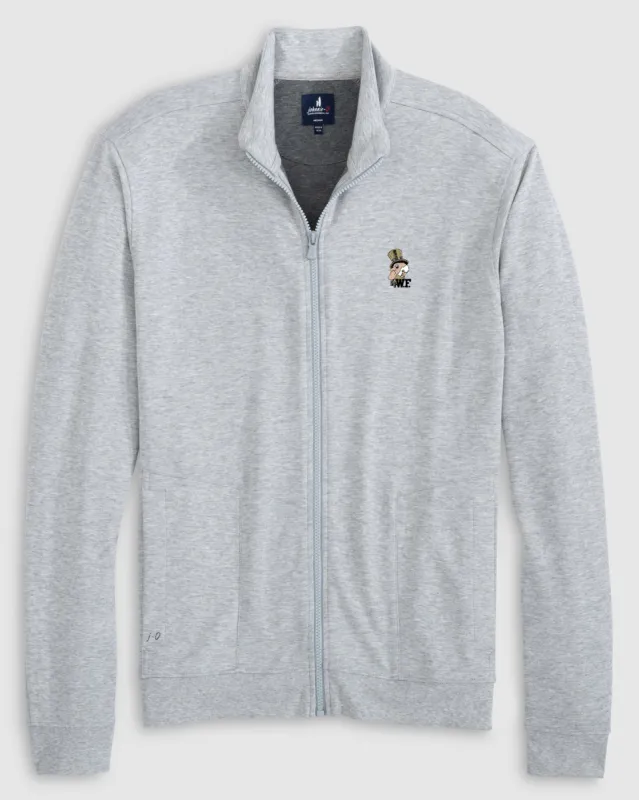 Wake Forest University Holton Knit Track Jacket - Vault Logo sold by Johnnie-O