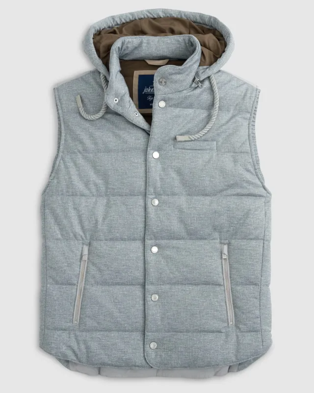 Fairbanks Quilted Hooded Puffer Vest sold by Johnnie-O