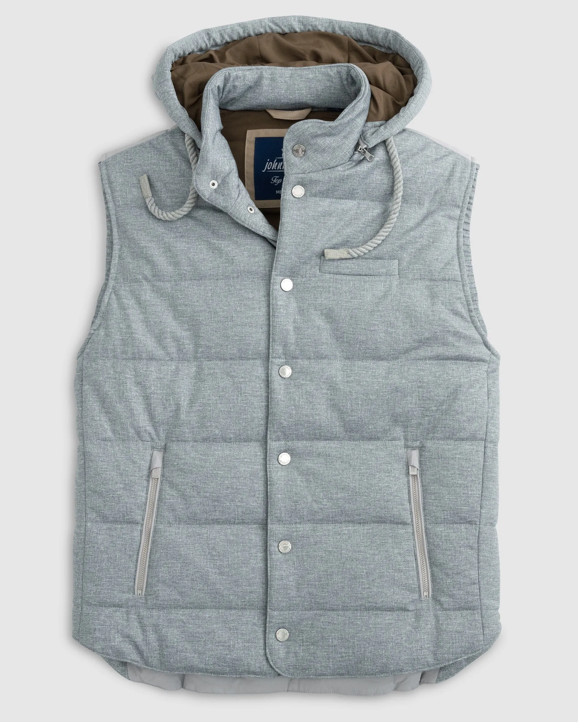 Fairbanks Quilted Hooded Puffer Vest sold by Johnnie-O