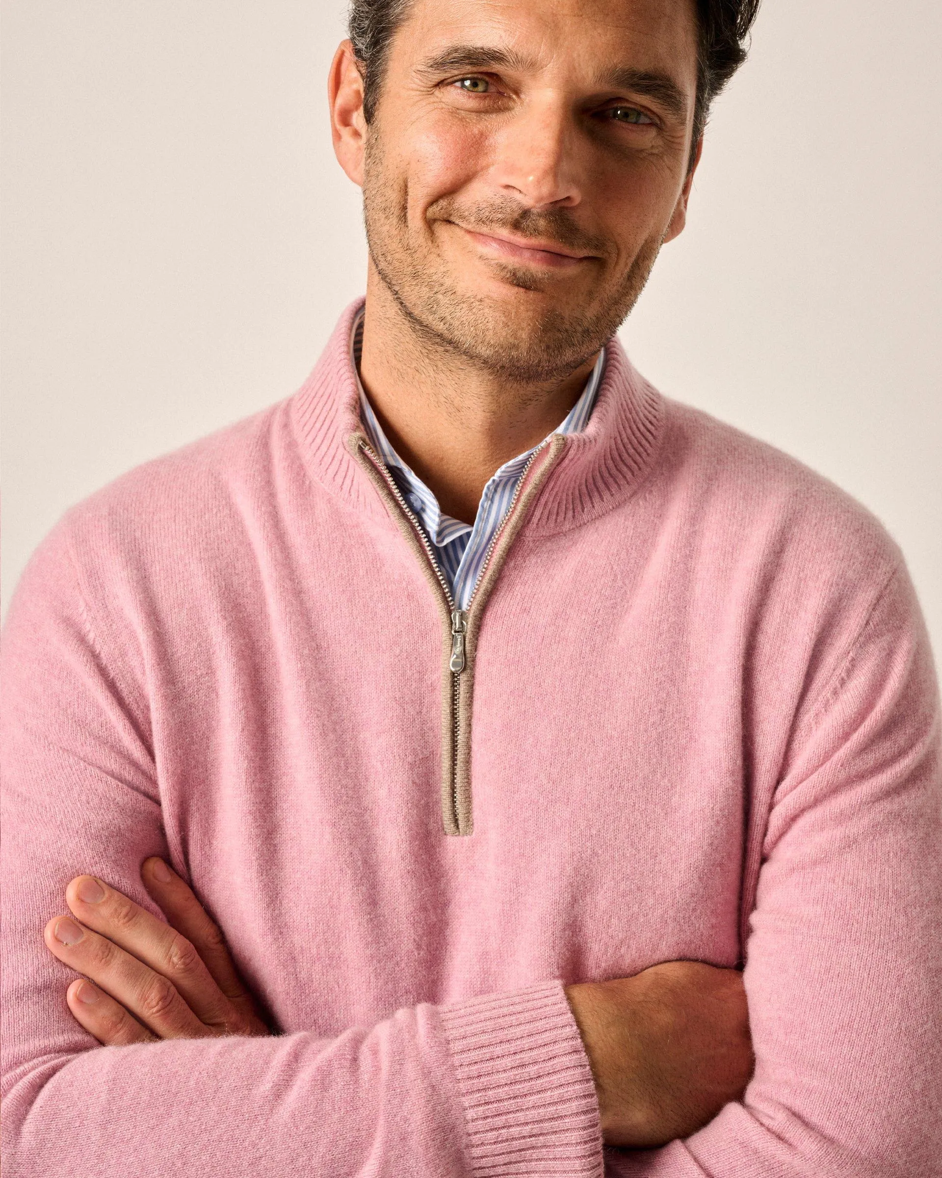 Mayfair Cashmere 1/4 Zip Sweater sold by Johnnie-O product image thumbnail 5