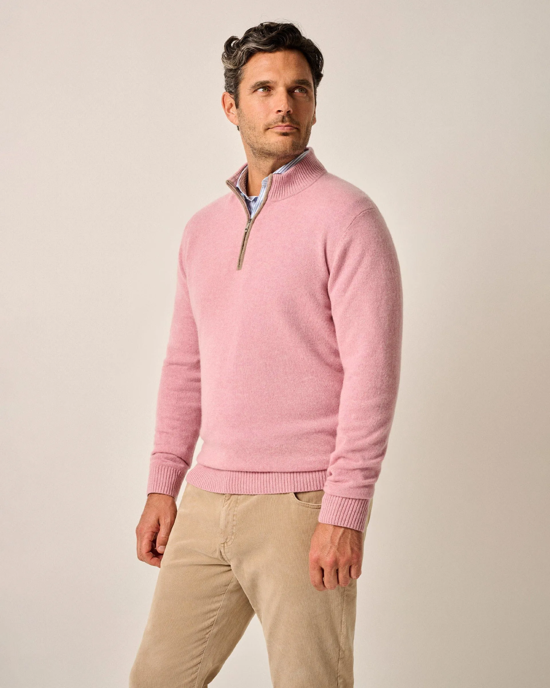 Mayfair Cashmere 1/4 Zip Sweater sold by Johnnie-O product image thumbnail 4