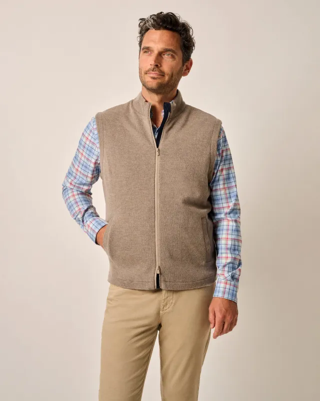 Garrison Knit Performance Vest sold by Johnnie-O