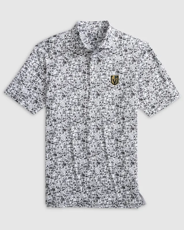 Vegas Golden Knights Slap Shot Performance Jersey Polo sold by Johnnie-O