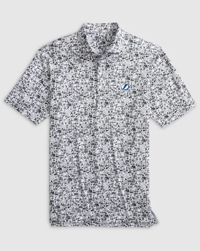 Tampa Bay Lightning Slap Shot Performance Jersey Polo sold by Johnnie-O