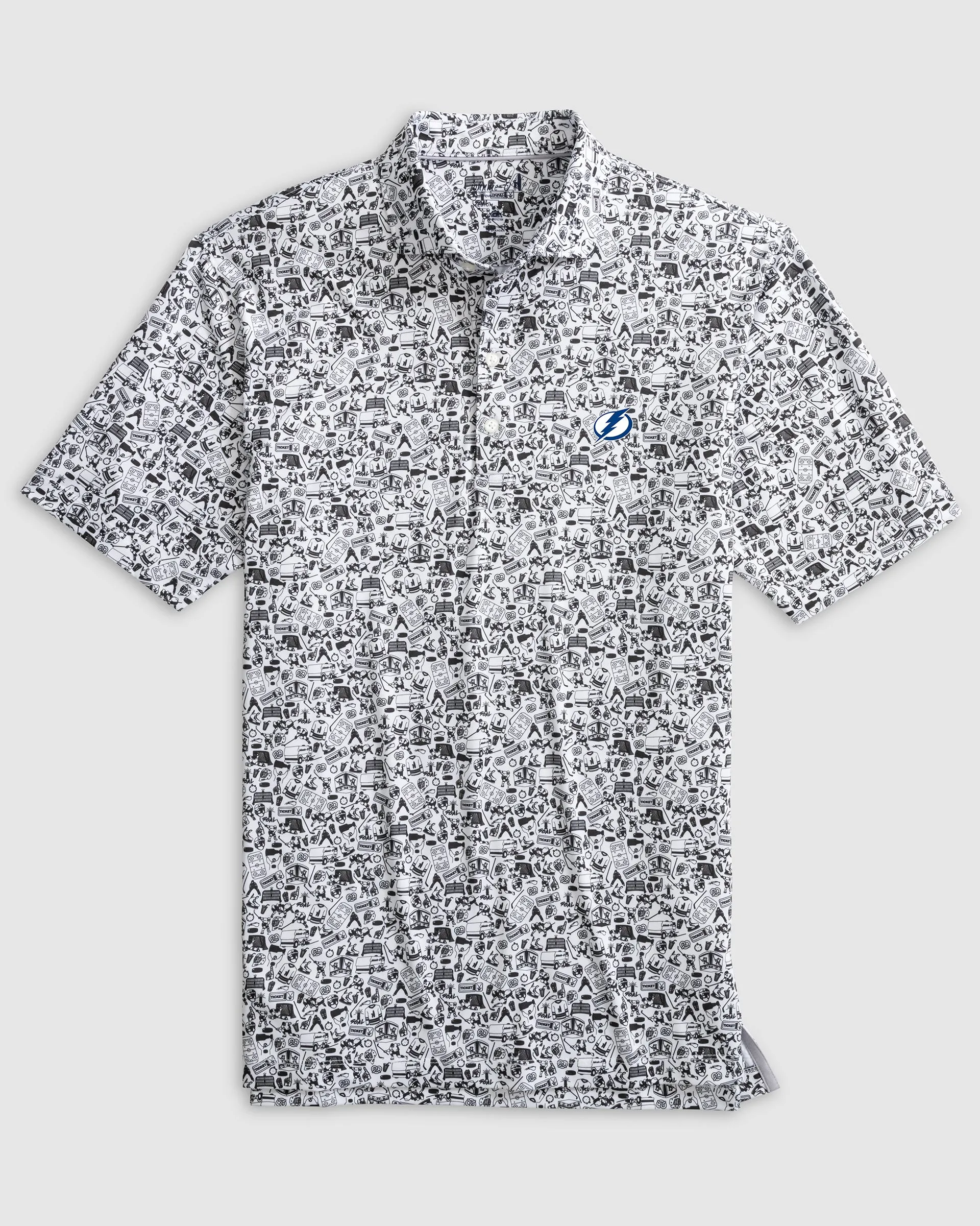 Tampa Bay Lightning Slap Shot Performance Jersey Polo sold by Johnnie-O