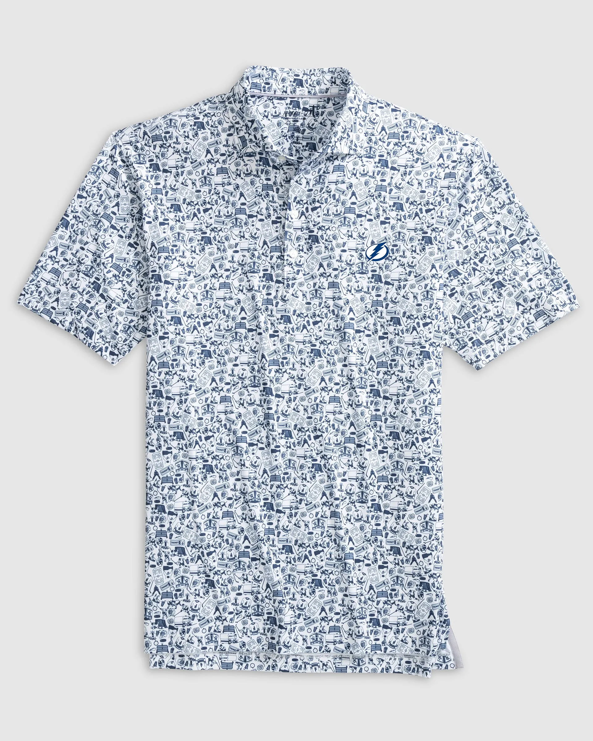 Tampa Bay Lightning Slap Shot Performance Jersey Polo sold by Johnnie-O product image thumbnail 2