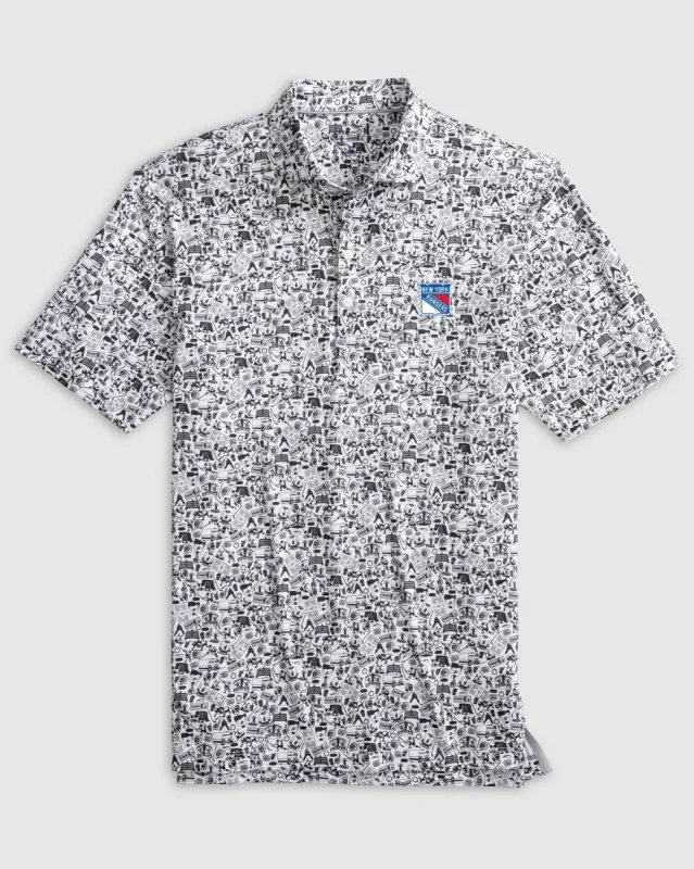New York Rangers Slap Shot Performance Jersey Polo sold by Johnnie-O