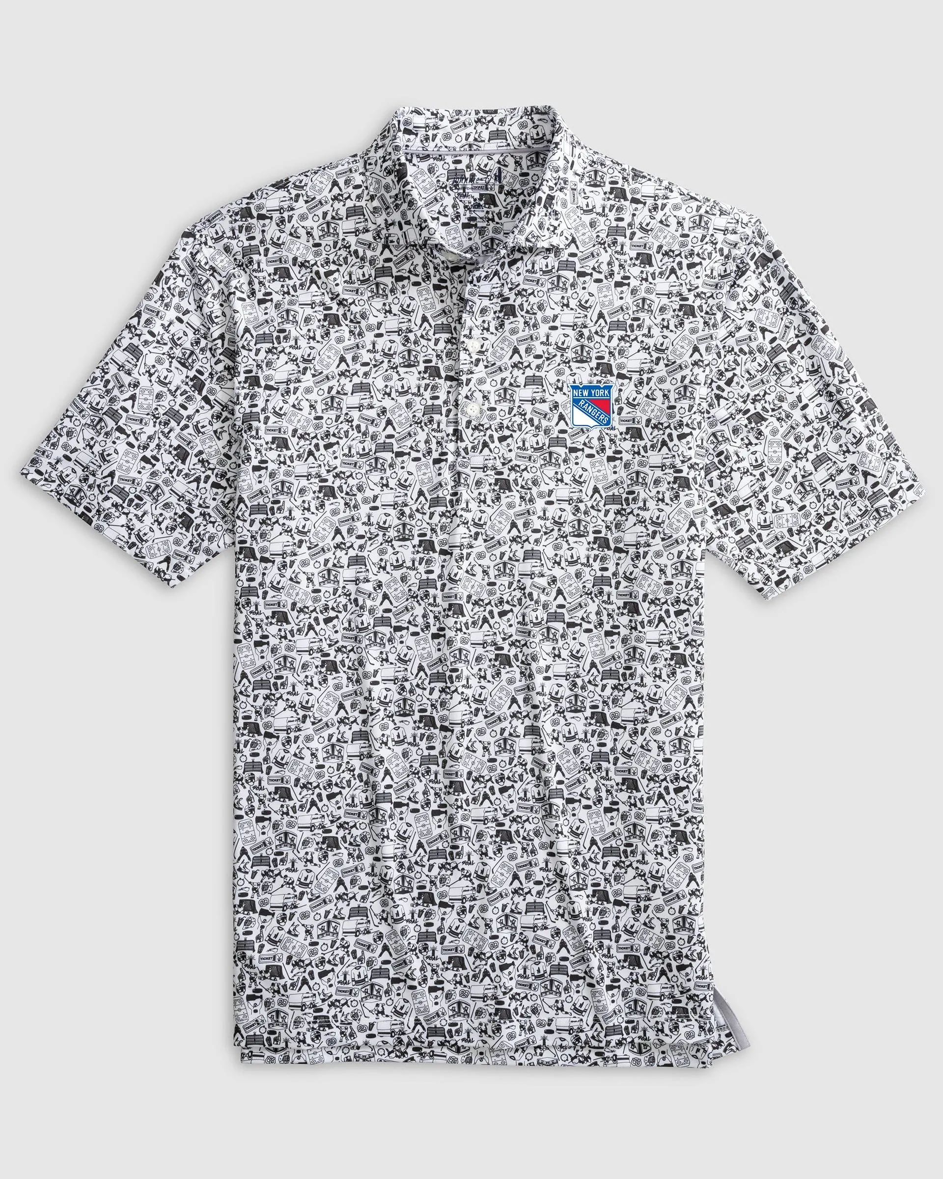 New York Rangers Slap Shot Performance Jersey Polo sold by Johnnie-O