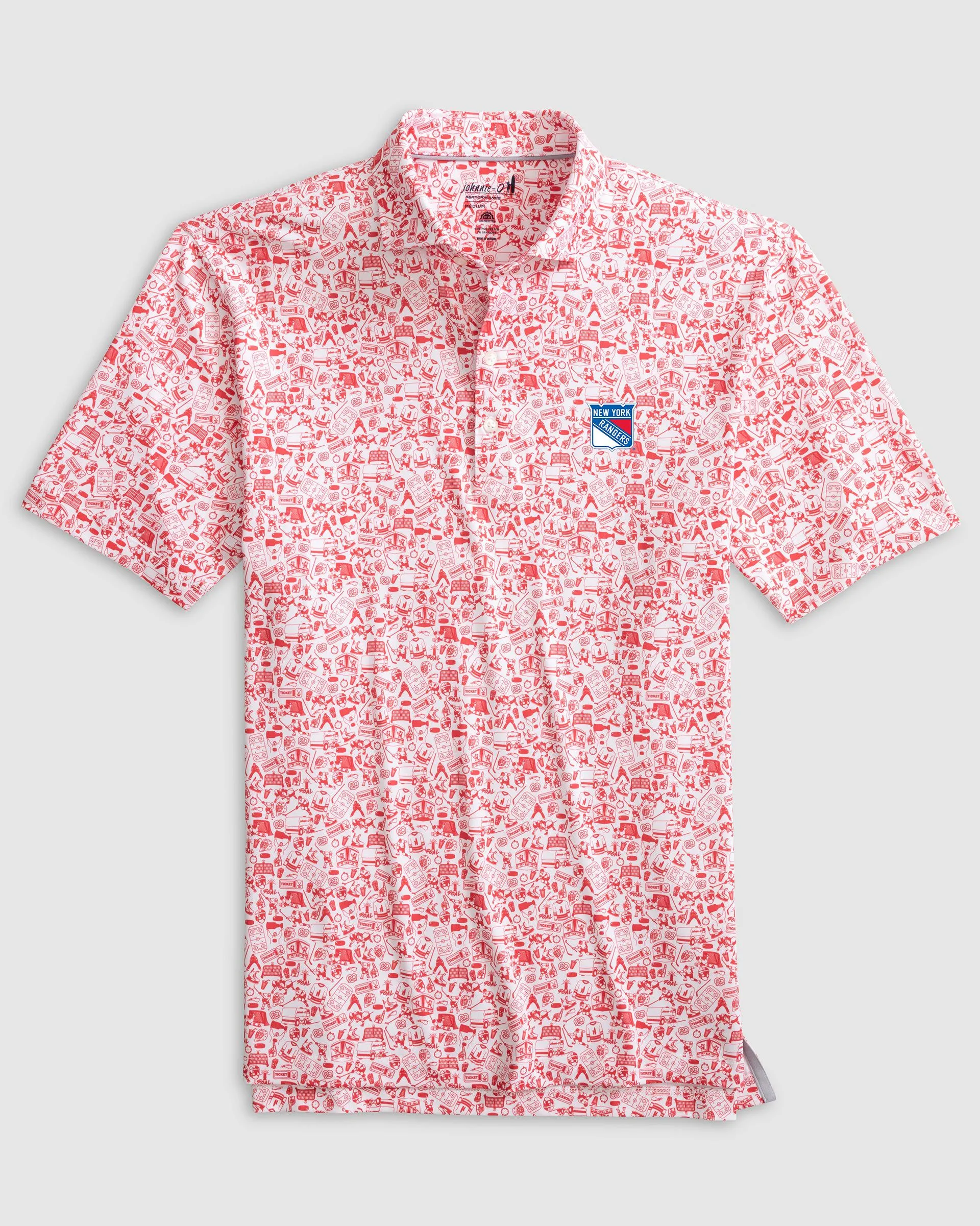 New York Rangers Slap Shot Performance Jersey Polo sold by Johnnie-O product image thumbnail 3