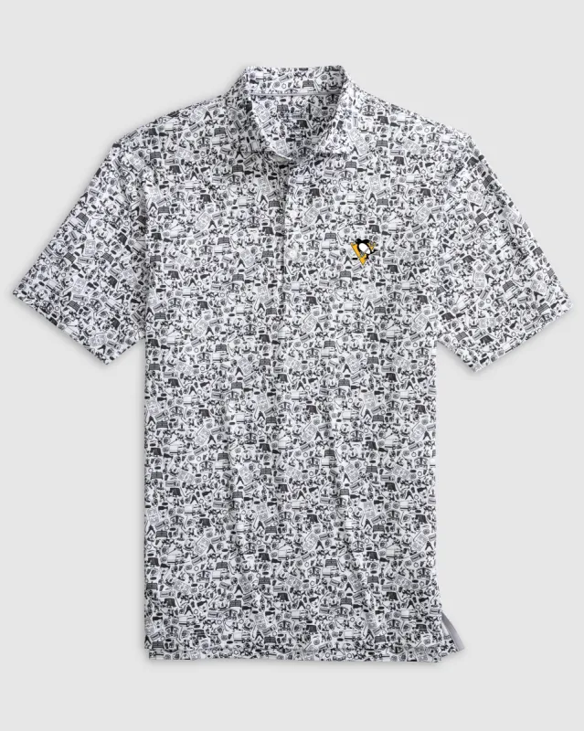 Pittsburgh Penguins Slap Shot Performance Jersey Polo sold by Johnnie-O