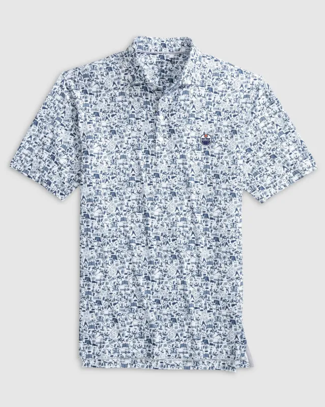 Edmonton Oilers Slap Shot Performance Jersey Polo sold by Johnnie-O