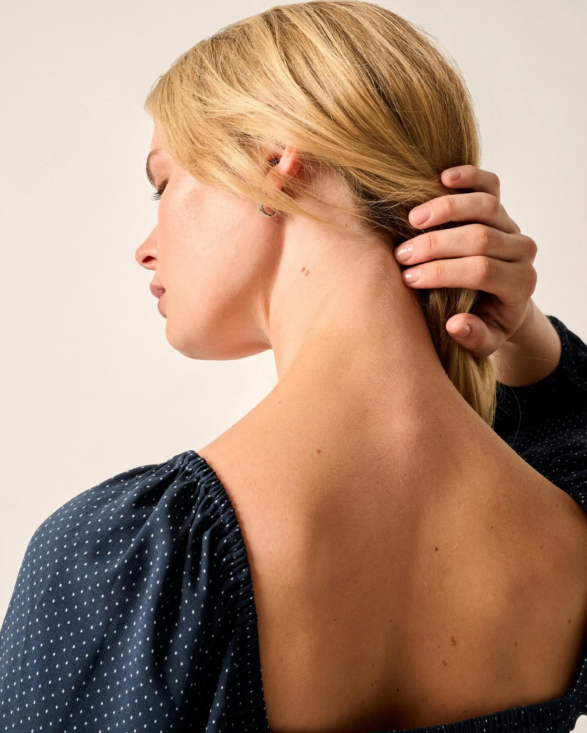 Selena Mini-Dot Maxi Dress sold by Johnnie-O product image thumbnail 3