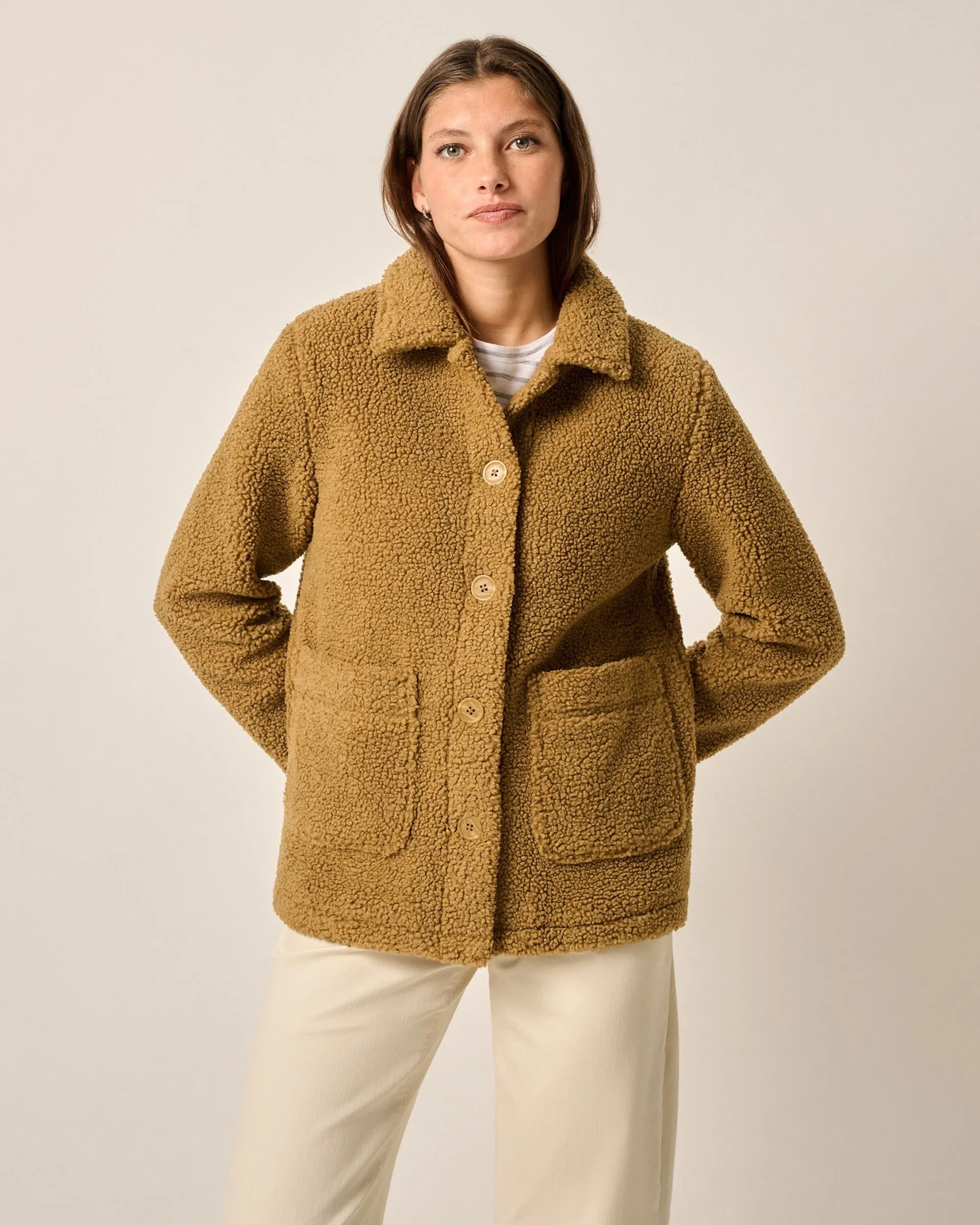 Elsa Shearling Jacket sold by Johnnie-O