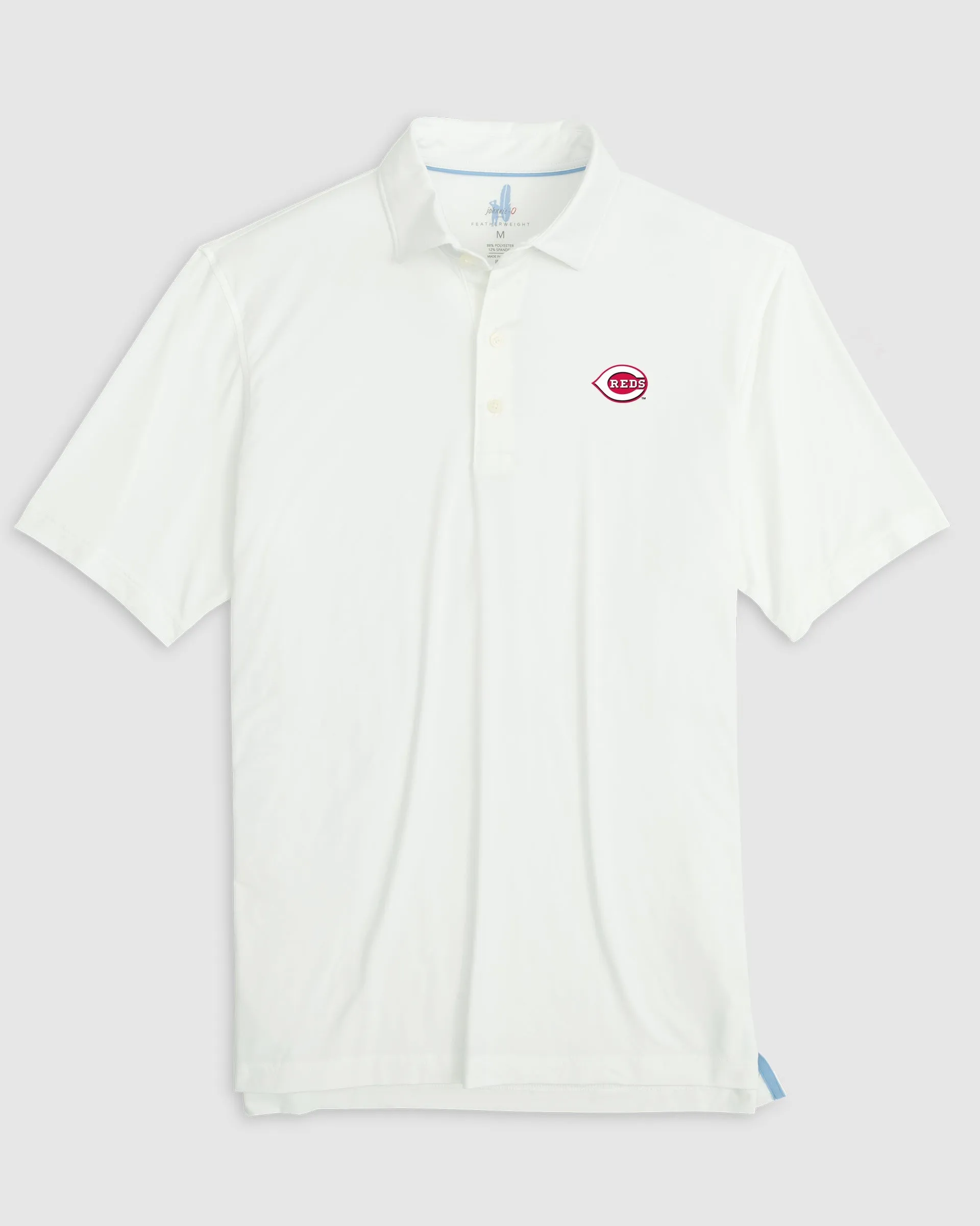 Cincinnati Reds Huronn Featherweight Performance Polo sold by Johnnie-O