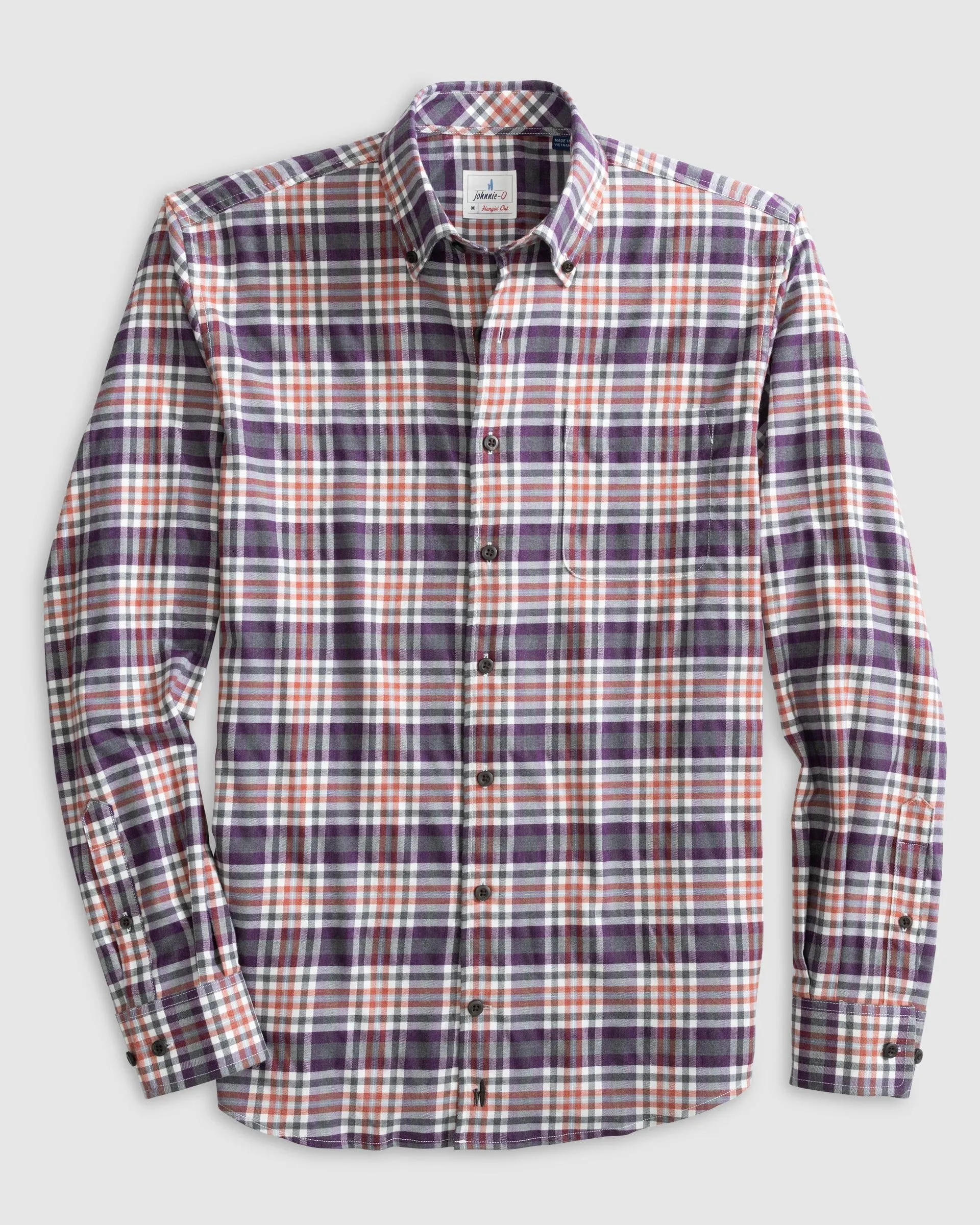 Tucked Cotton Blend Button Up Shirt - Millbank sold by Johnnie-O product image thumbnail 2