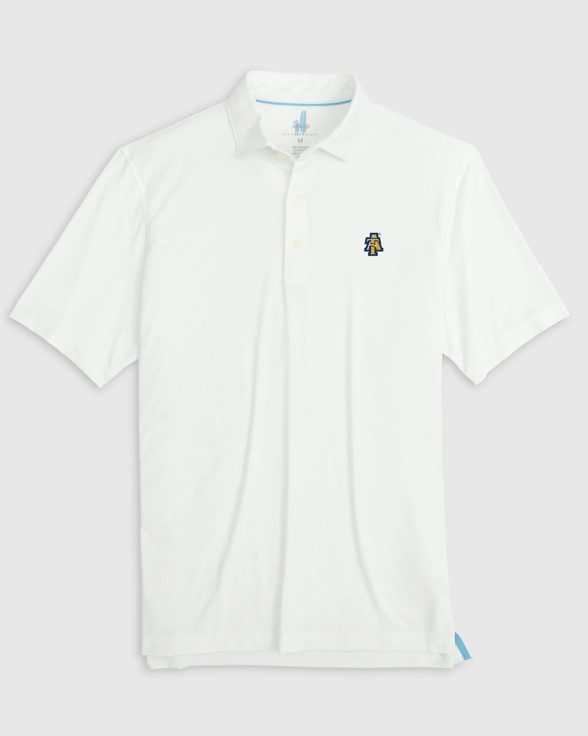 NC AT&T State Huronn Featherweight Performance Polo sold by Johnnie-O