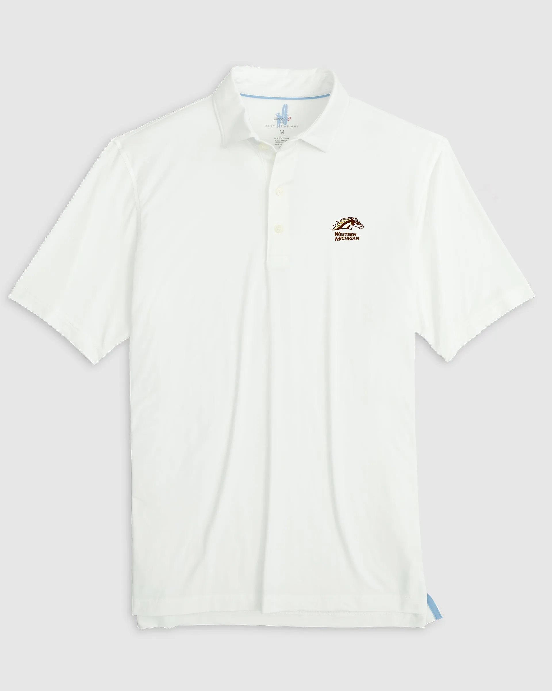 Western Michigan Huronn Featherweight Performance Polo sold by Johnnie-O