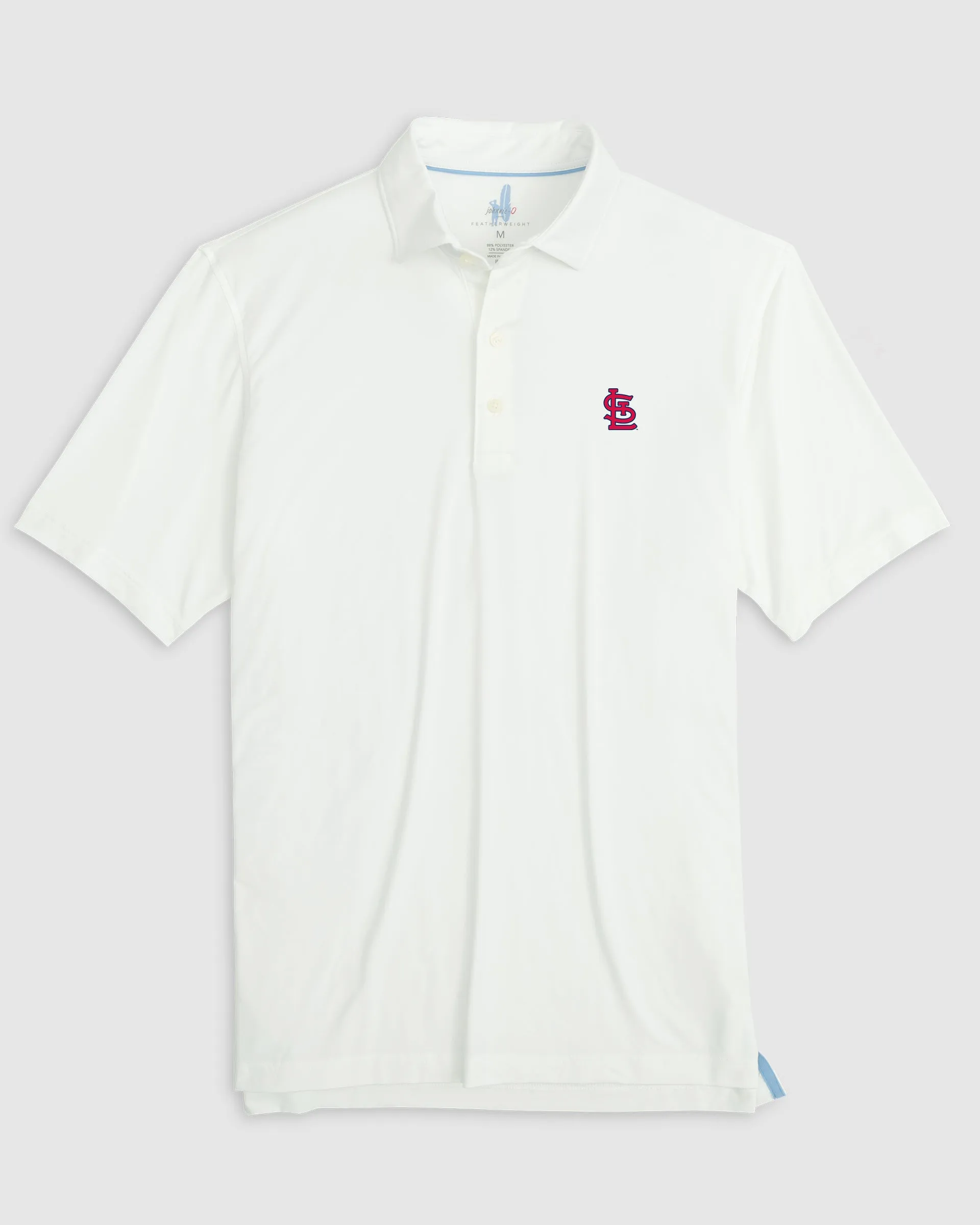 St. Louis Cardinals Huronn Featherweight Performance Polo sold by Johnnie-O