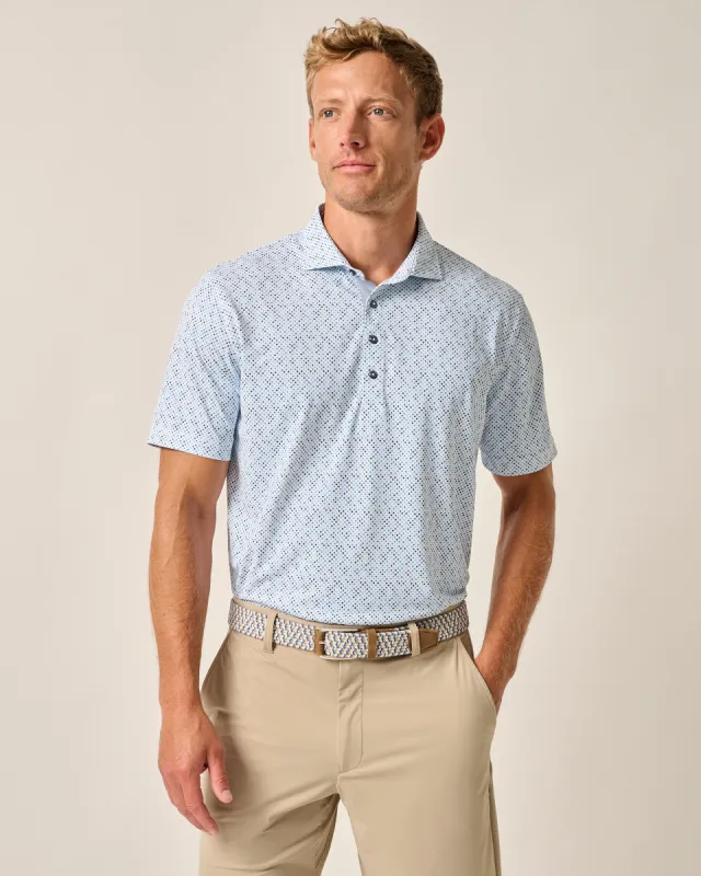 Performance Mesh Polo - Razz Print sold by Johnnie-O