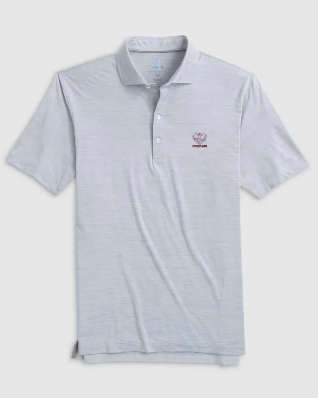 University of Chicago Huronn Featherweight Performance Polo - Phoenix Logo sold by Johnnie-O