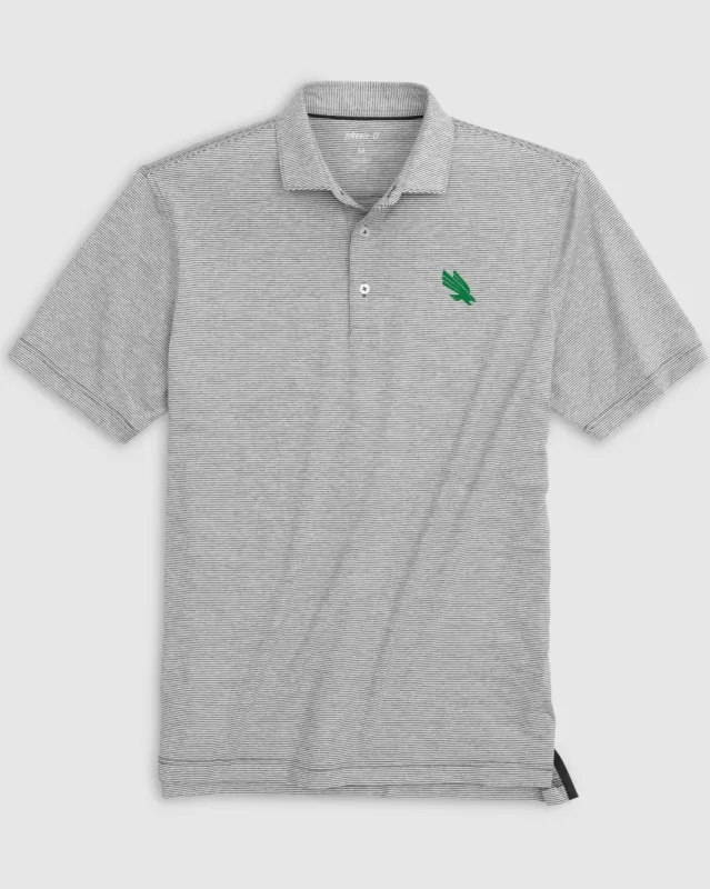 North Texas Lyndonn Striped Jersey Performance Polo sold by Johnnie-O