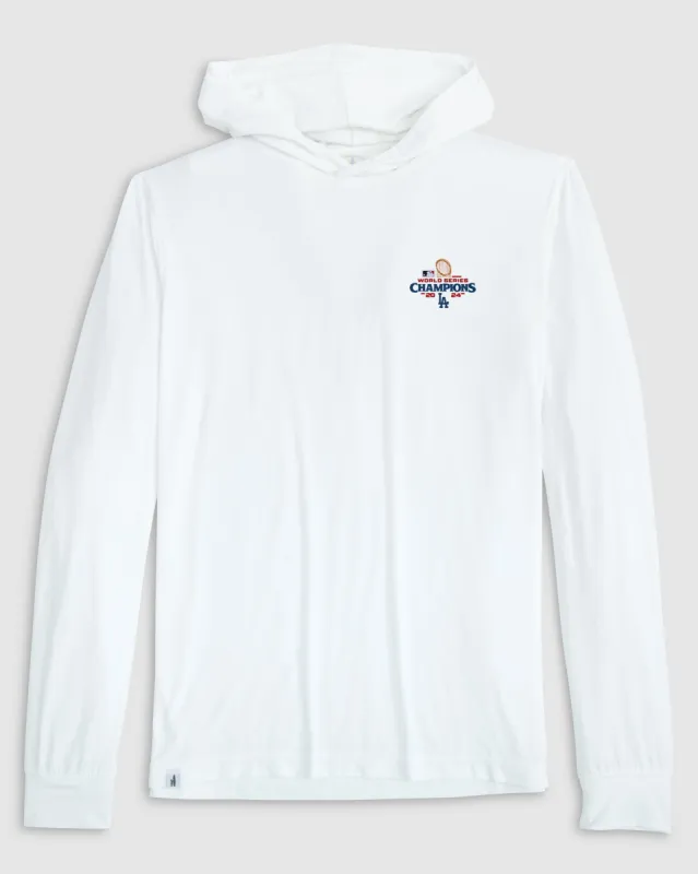 Los Angeles Dodgers Talon Featherweight Performance Hoodie - 2024 World Series Champions Logo sold by Johnnie-O