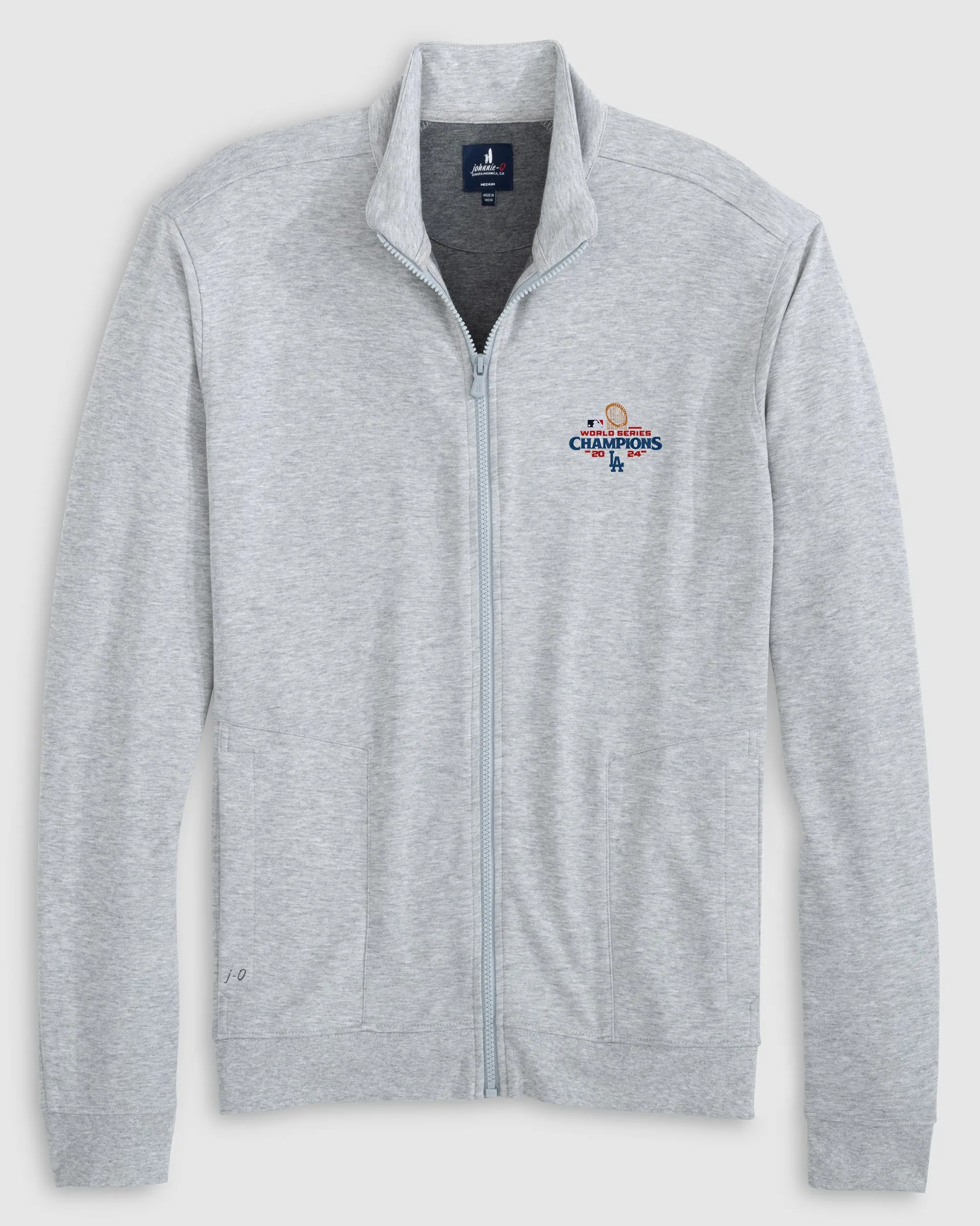 Los Angeles Dodgers Holton Knit Track Jacket - 2024 World Series Champions Logo sold by Johnnie-O