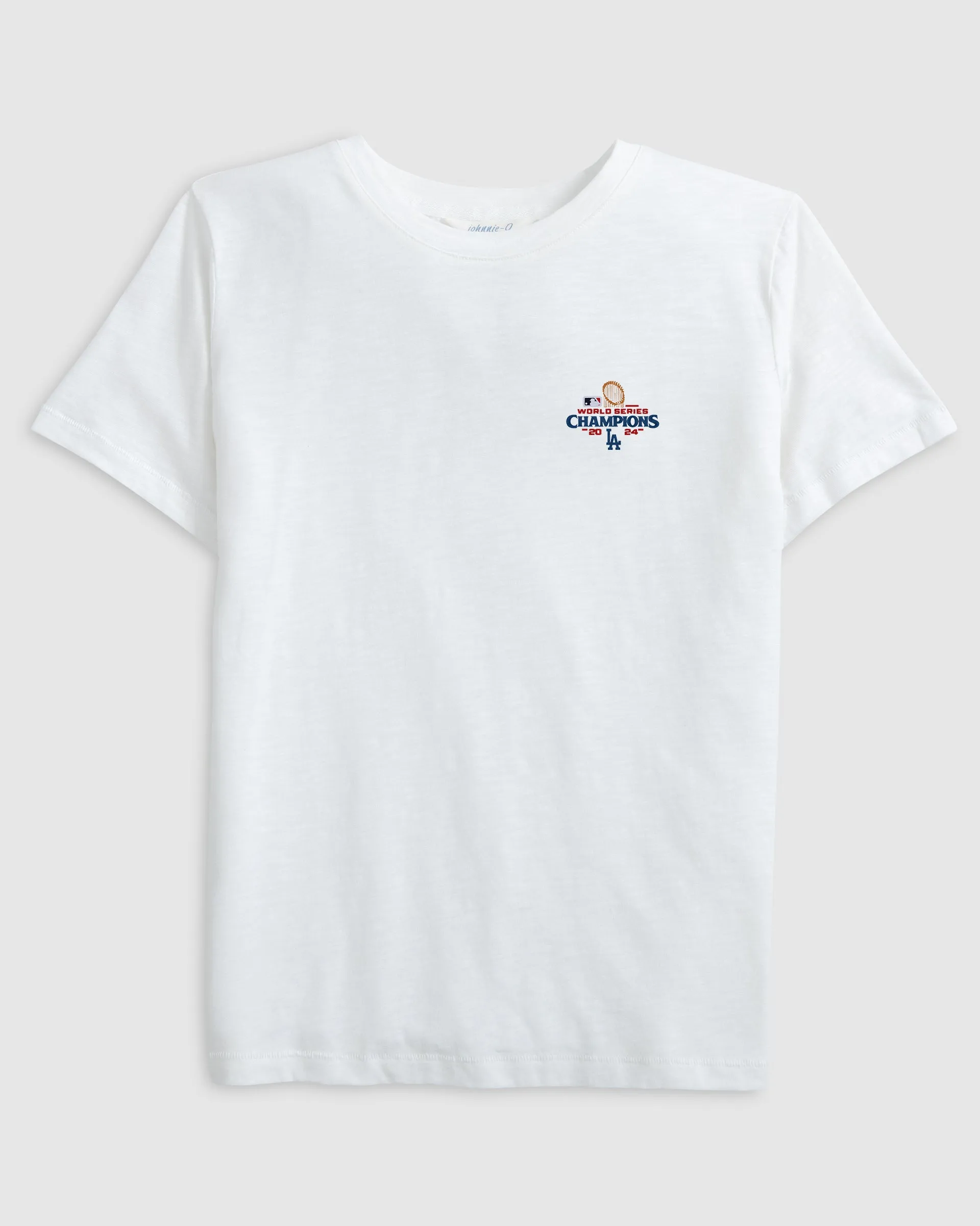 Women's Los Angeles Dodgers Heritage Cotton Blend T-Shirt - 2024 World Series Champions Logo sold by Johnnie-O product image thumbnail 3