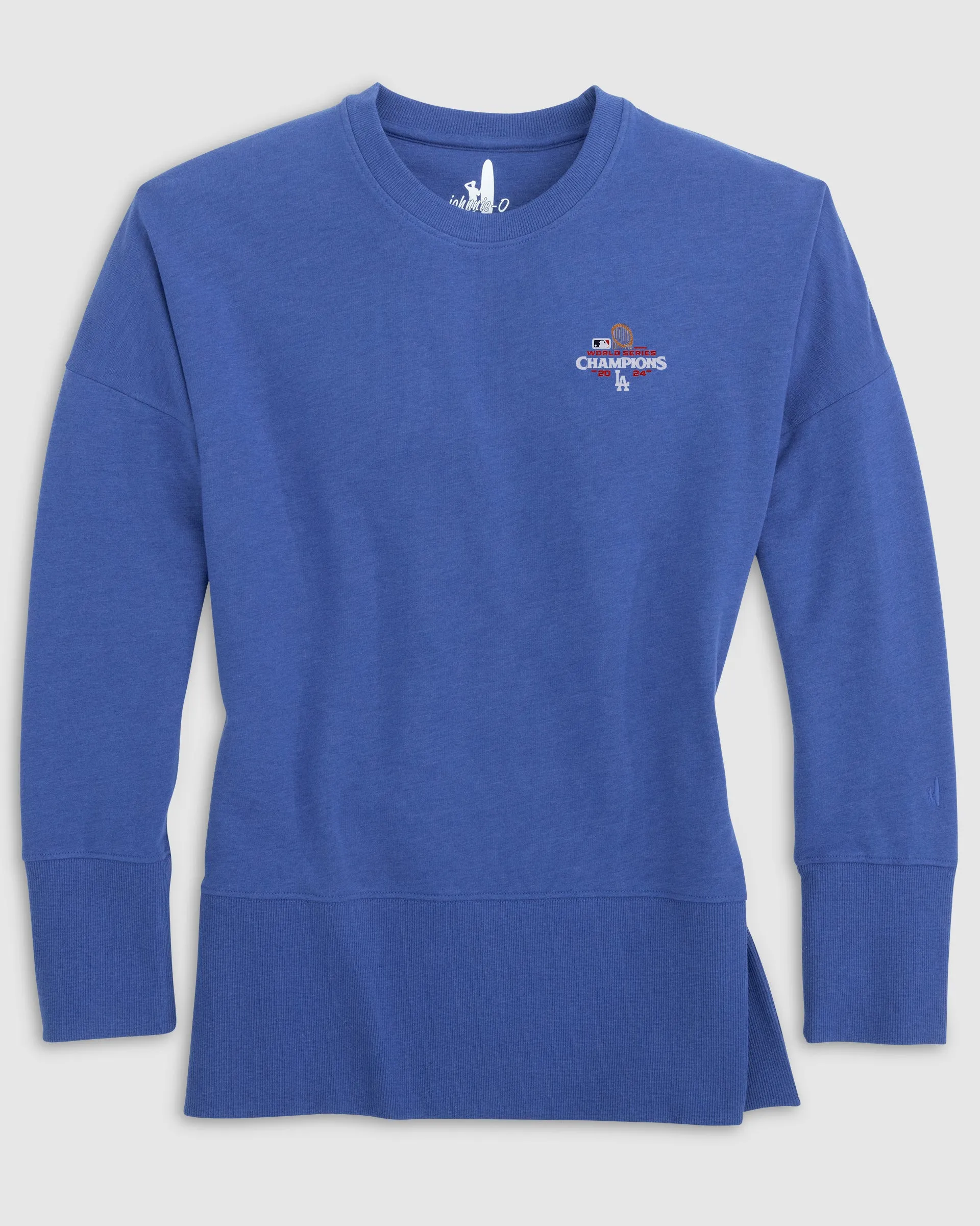 Women's Los Angeles Dodgers Brittany Crewneck Sweatshirt - 2024 World Series Champions Logo sold by Johnnie-O