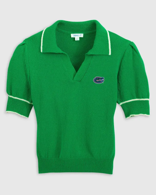 Women's Florida Gigi Cotton Sweater Polo made by Johnnie-O
