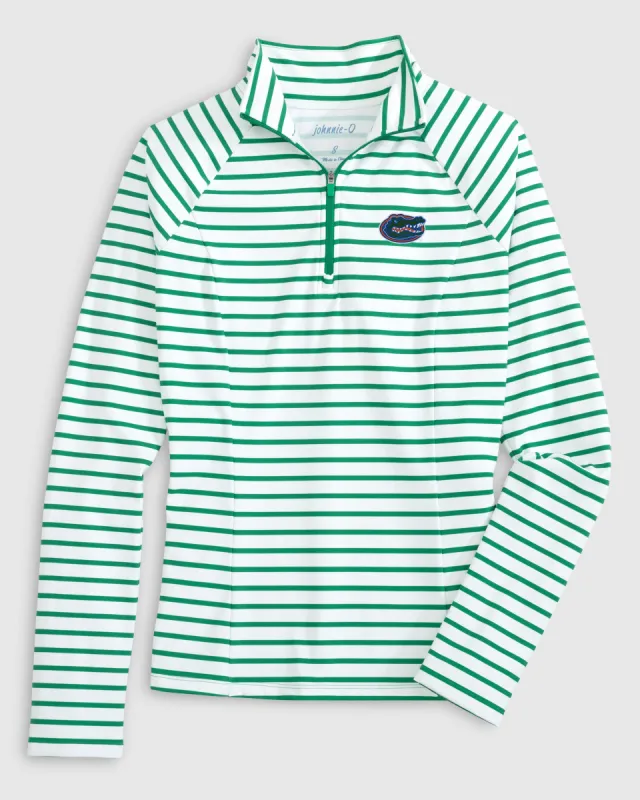 Women's Florida Lottie Performance Quarter-Zip Pullover sold by Johnnie-O