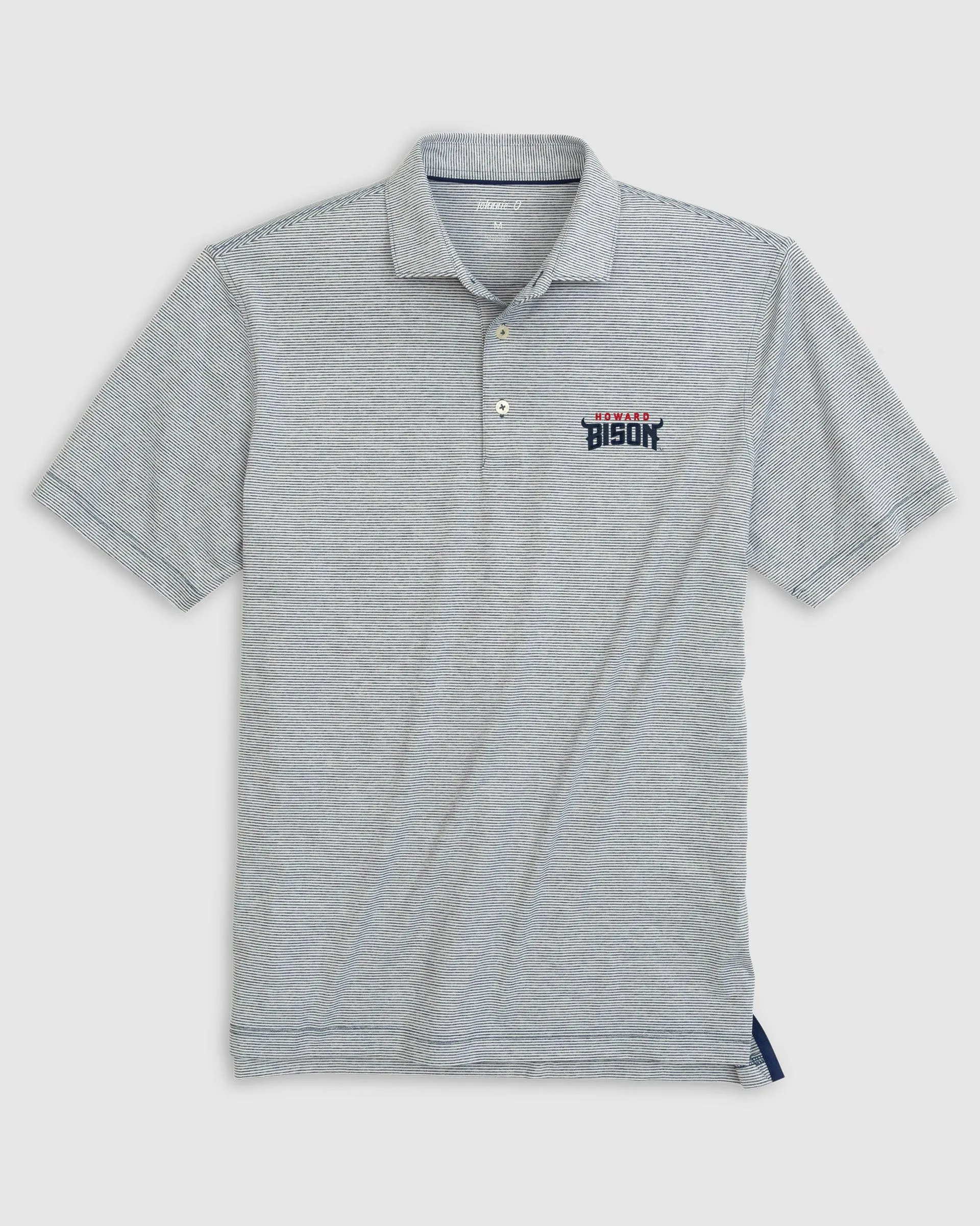 Howard Lyndonn Striped Jersey Performance Polo sold by Johnnie-O