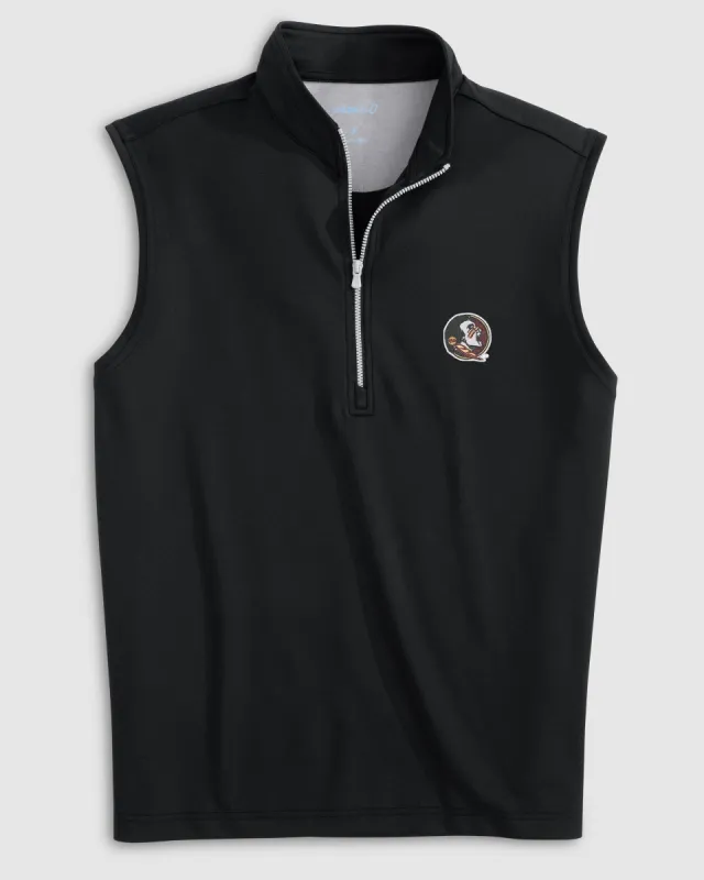 Women's Florida State Daves Performance 1/4 Zip Vest sold by Johnnie-O