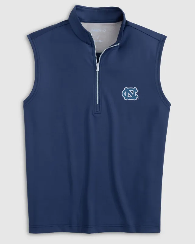 Women's North Carolina Daves Performance 1/4 Zip Vest sold by Johnnie-O