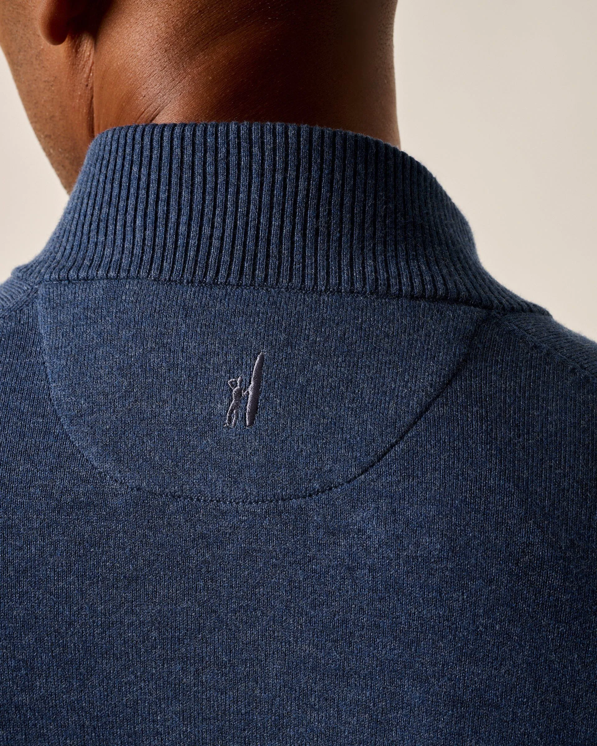 Desmond Plaited Cotton Blend 1/4 Zip Sweater sold by Johnnie-O product image thumbnail 2