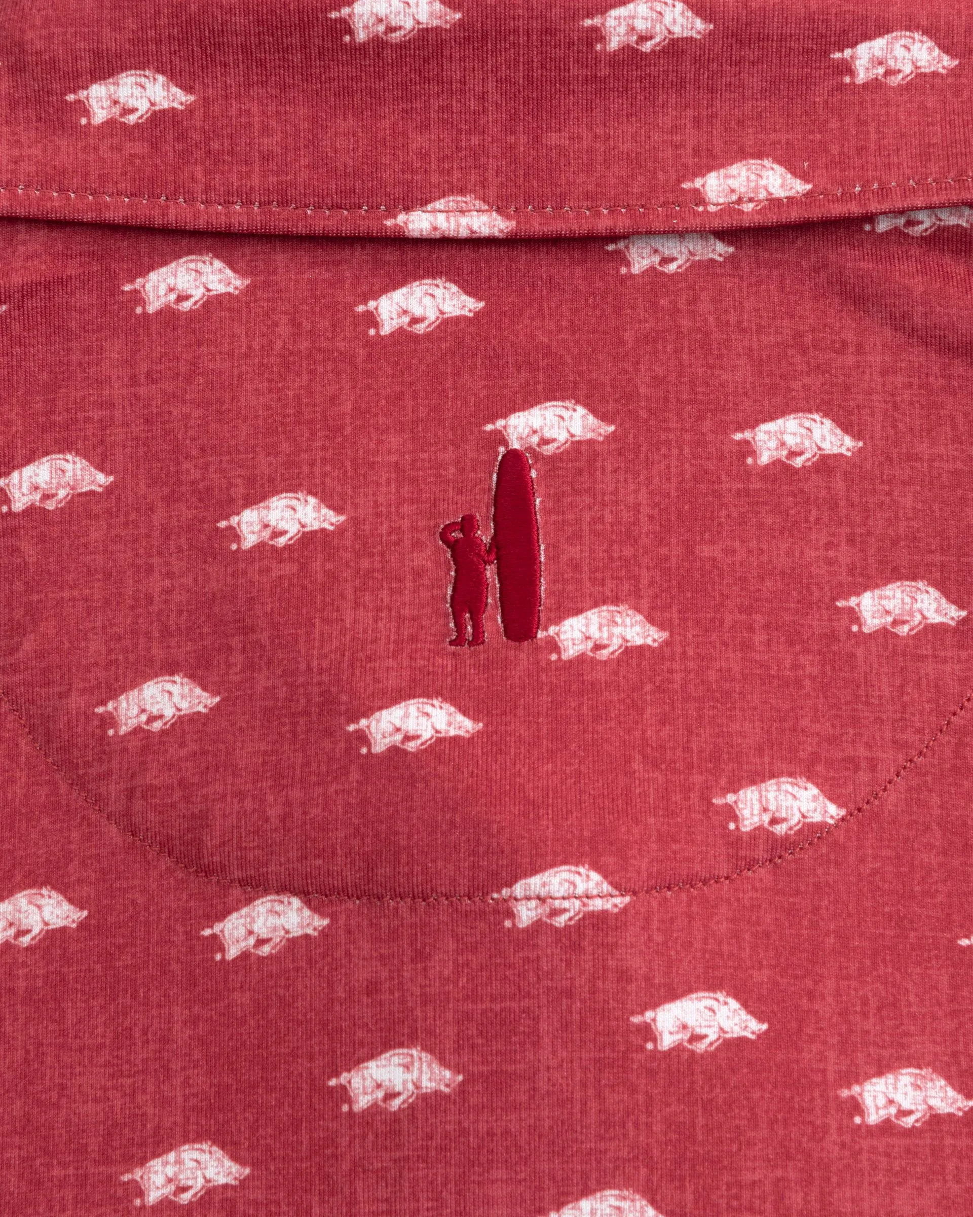 Arkansas Stadium Exeter Printed Jersey Performance Polo sold by Johnnie-O product image thumbnail 3