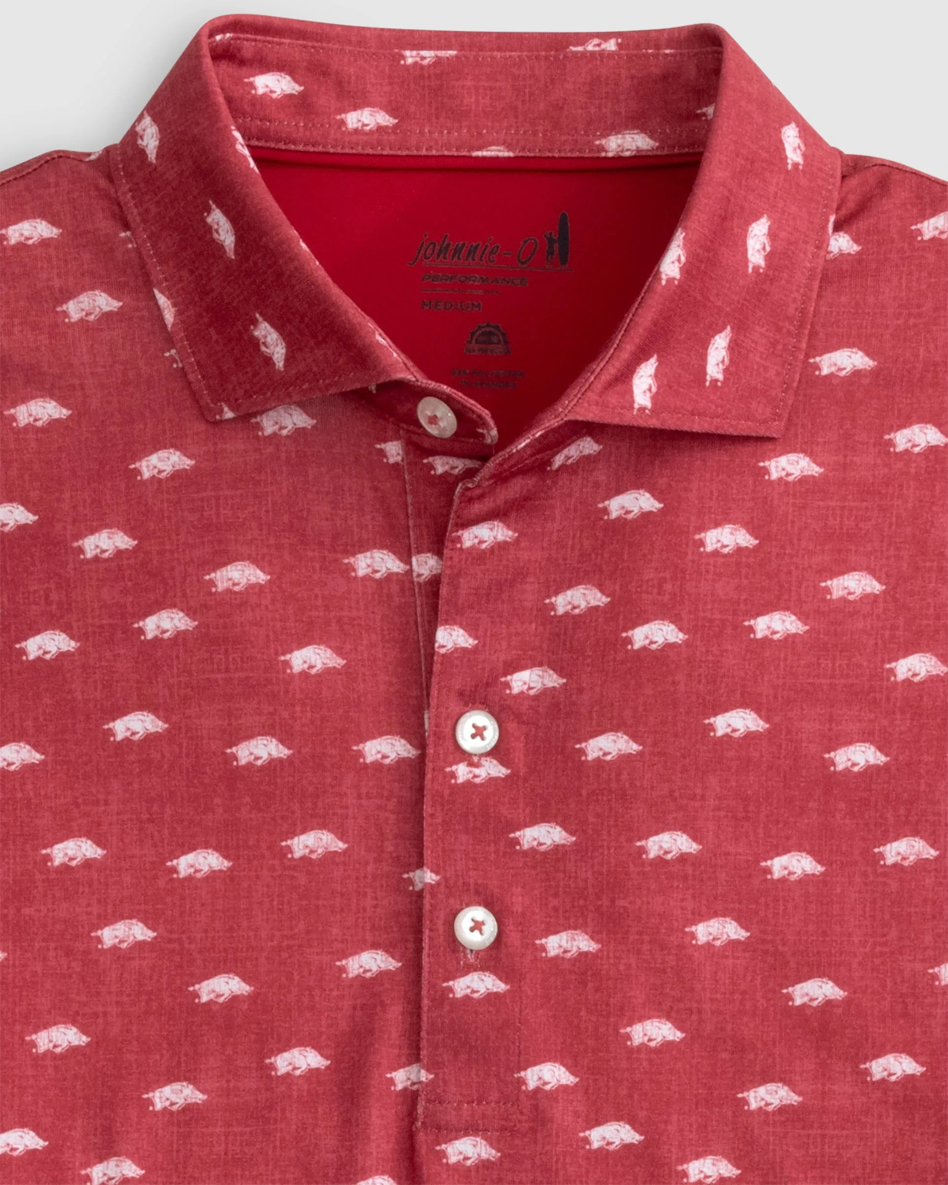 Arkansas Stadium Exeter Printed Jersey Performance Polo sold by Johnnie-O product image thumbnail 2