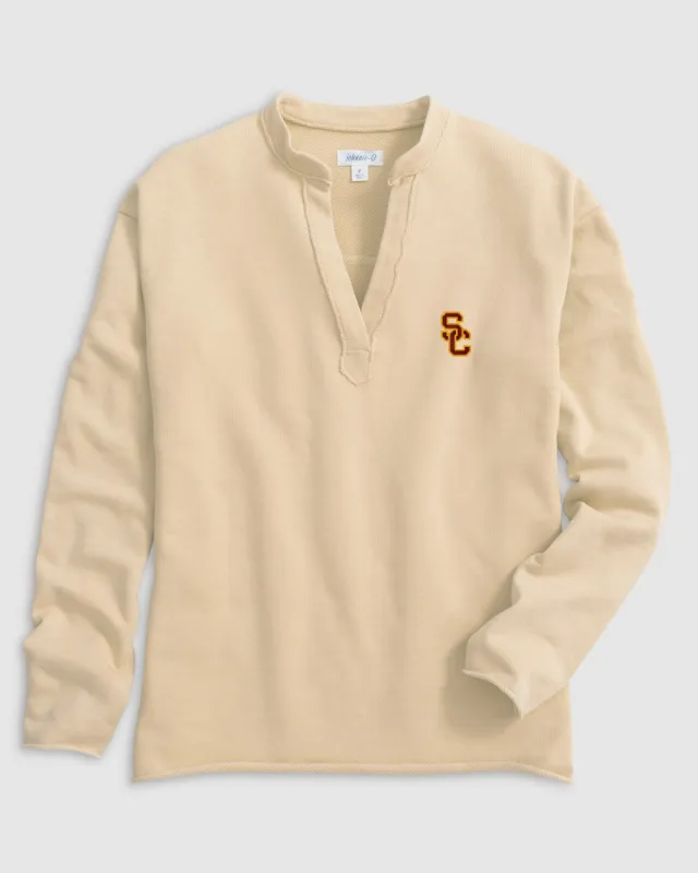 Southern California Camilla V-Neck Cotton Blend Pullover sold by Johnnie-O