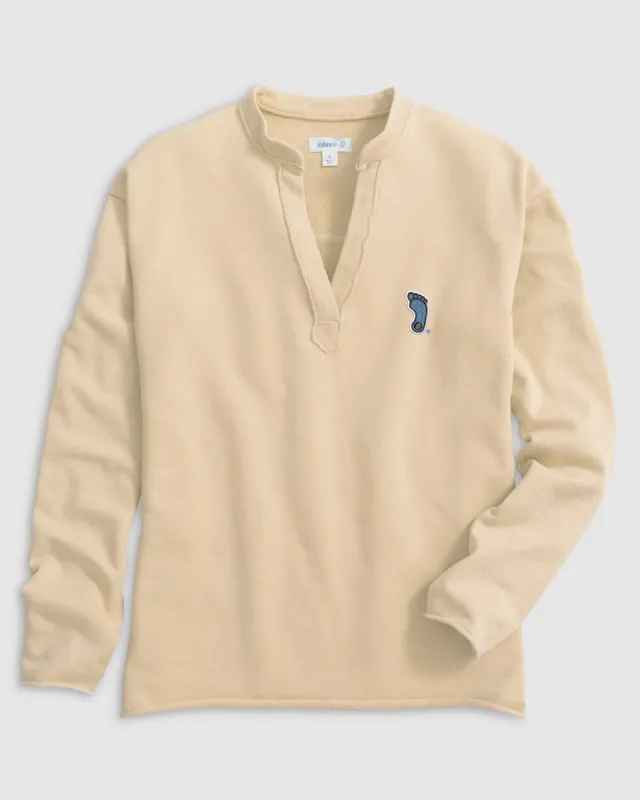 North Carolina Camilla V-Neck Cotton Blend Pullover - Tar Heel Logo sold by Johnnie-O