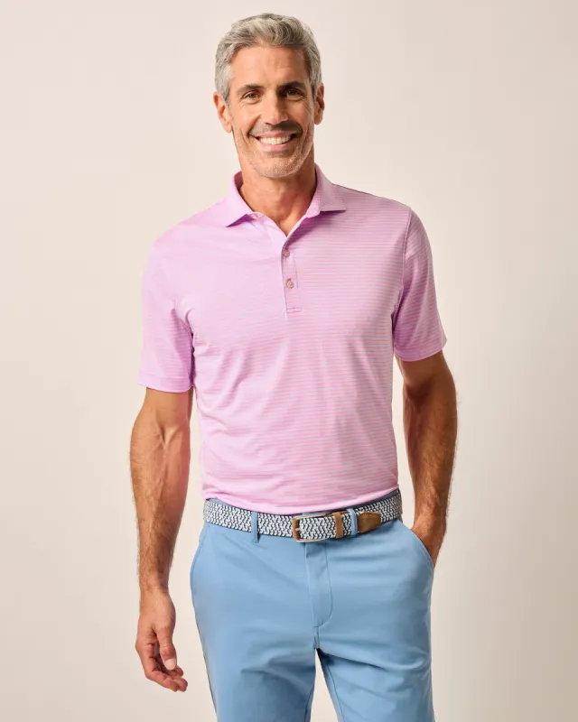 Performance Jersey Polo - Michael Stripe sold by Johnnie-O