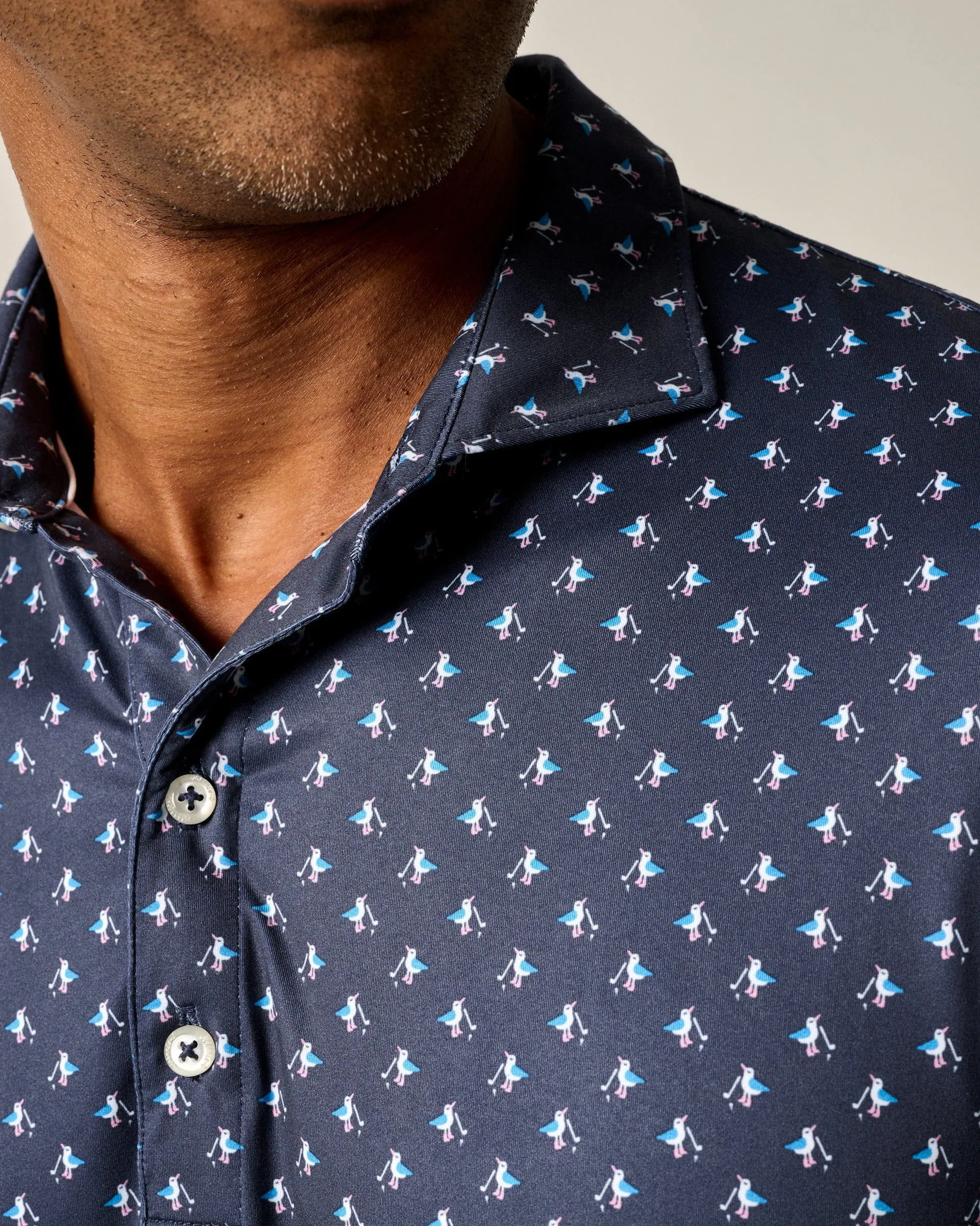 Featherweight Performance Polo - For the Birdies Print sold by Johnnie-O product image thumbnail 2